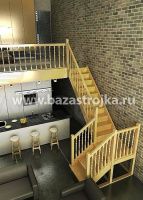 Лестница деревянная межэтажная ЛЕС-04 (поворот 90°)