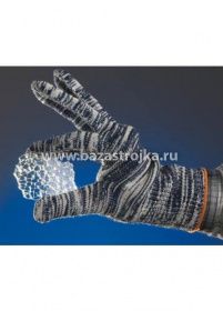 Перчатки утепленные двойные П/ШЕРСТЬ без напыления черные (115гр)