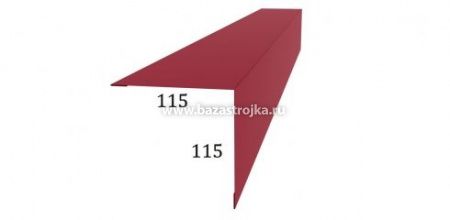 Планка угла наружного 9003 бел 115х115х2000 