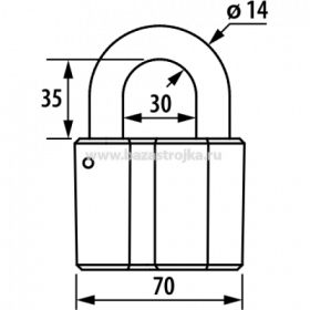 Замок навесной ЧАЗ ВС-2-М1 (Чебоксары)