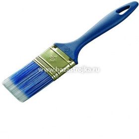Кисть плоская 100 мм иск. щетина, пласт. ручка ЛАЗУРИТ (Т4Р)