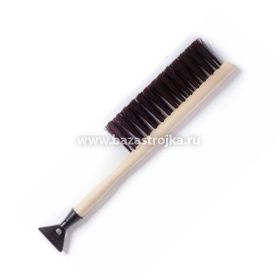 Щетка-сметка синтетическая щетина со скребком