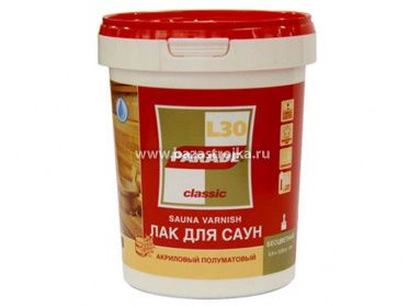 ПАРАД САУНА лак акриловый L-30 2,5 л