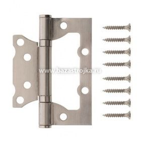 Петля 100х75х2,5 никель матовый, без врезки