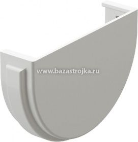 Заглушка желоба ПВХ, СТАНДАРТ Дёке, серая (7024)