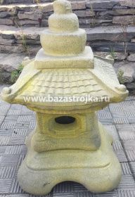 Статуя бетонная КИТАЙСКИЙ ФОНАРИК желтый