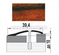 Порог алюмин разноуровневый 39,4х1800мм МЕРБАУ