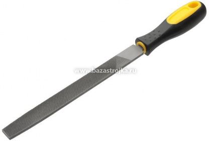 Напильник плоский прорезиненная ручка 200 мм FIT (42576)