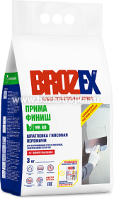Шпатлёвка гипсовая БРОЗЕКС WR 80 ПРИМА ФИНИШ 5 кг