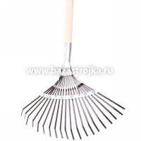 Грабли 21-зубые/11-зубые газонные двухсторонние с прямыми зубьями 'Урожайная сотка' б/ч