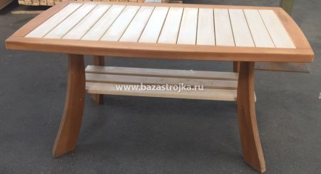 Стол ЛИПА 1,3м с полкой