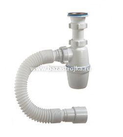Сифон бутылочный 1.1/2 40 с гибкой трубой ОРИО (А-4001)