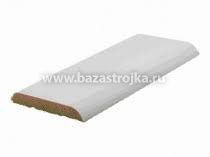 Наличник плоский грунтованный МДФ 7,5*70*2150мм Белый BROZEX-WOOD  