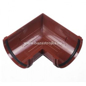 УЦЕНКА Угол желоба 90 град. гранат ПВХ, ПРЕМИУМ Дёке