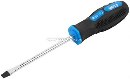 Отвертка плоская SL 5х100 мм FIT (55136)