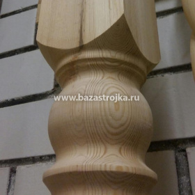 Столб (колонна) 100x100x2700 "Яблоко"№16 сосна ,АB. Вол