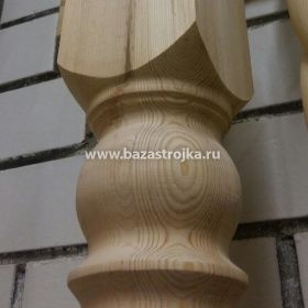 Столб (колонна) 100x100x2700 "Яблоко"№16 сосна ,АB. Вол