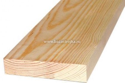 Доска строганая с 4-х сторон 40х140х3000 хвоя, сорт С уп. 3шт