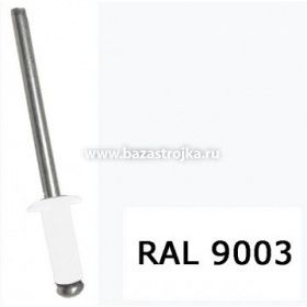 Заклепки вытяжные RAL 9003 белый 3,2х8мм упак 20шт 