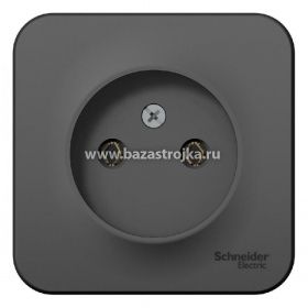 Розетка ОП 1 гнездо б/з АНТРАЦИТ BLANCA