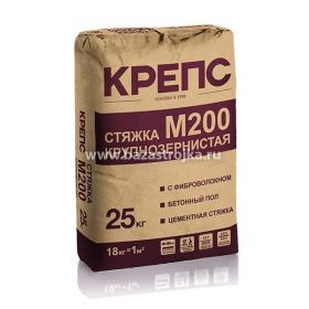 Ровнитель для пола КРЕПС Стяжка М-200, 25 кг