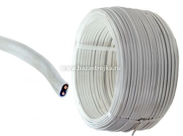 Провод ШВВП 2х0,75 п/м белый