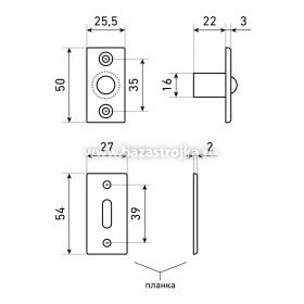 Фиксатор шариковый хром СТАНДАРТ 588