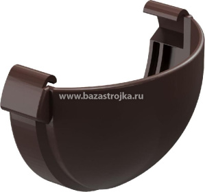 Заглушка желоба шоколад, ПВХ, Люкс Дёке 