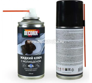 Смазка проникающая Жидкий ключ с молибденом 210 мл DECORIX