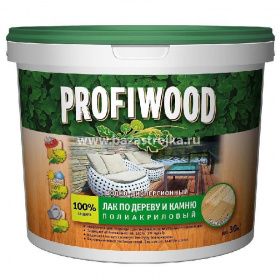 Лак по дереву и камню PROFIWOOD ВД глянцевый 0,9 кг (Ростов-на-Дону)