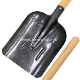 Лопата совковая рельсовая сталь с ребрами жесткости с черенком УРОЖАЙНАЯ СОТКА