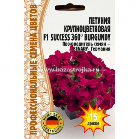 Петуния SUCCESS 360° F1 Burgundy крупноцветковая  15др