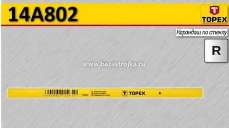 Карандаш по стеклу 240 мм R красный STARTUL standart