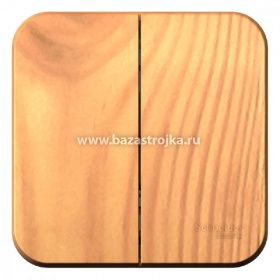 Выключатель ОП 2кл ЯСЕНЬ BLANCA