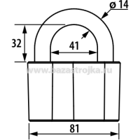 Замок навесной ЧАЗ ВС-2-А (Чебоксары)
