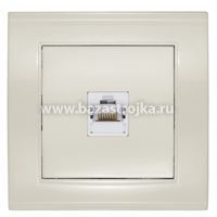 Розетка СП компьютерная СЛОН. КОСТЬ БРИЛЛИАНТ (1А, RJ45)