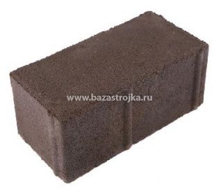 Тротуар пл. КИРПИЧИК 200х100х60 коричневая/50шт в кв.м