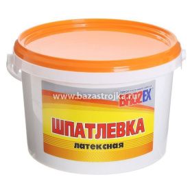 Шпатлёвка  готовая латексная 0,9 кг  БРОЗЕКС 