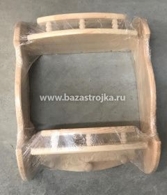 Полка ПРЯМАЯ 2-ярусная малая с 3-мя вешалками (в495 х ш380)