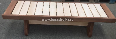 Скамья ЛИПА 1,5 м с полкой