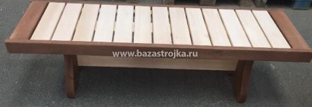 Скамья ЛИПА 1,5 м с полкой