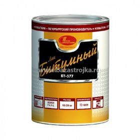 Лак БТ-577 ЧЕРНЫЙ 1,0 л (Новбытхим)