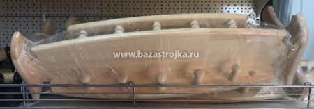 Полка ПРЯМАЯ 1-ярусная большая с 5-ю вешалками (в225 х ш620)