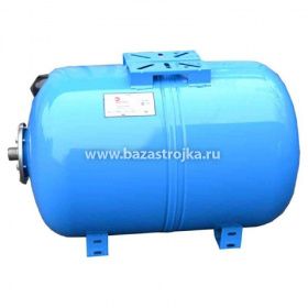 Гидроаккумулятор  50л горизонт (оцинкованный фланец) 10атм 1" EXTRA