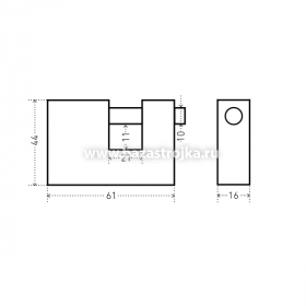 Замок навесной ВС1Ч-760 АЛЛЮР