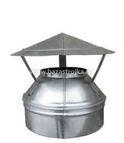 Оголовок ф180 мм,  260 мм нерж./оц. 0.5/0.5мм Огнерус