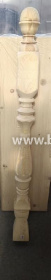 Столб начальный сосна 90х90хh1150 №7 (ручная работа) (фрезер.)(Т)