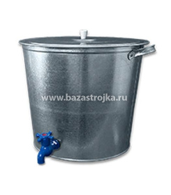 Бак оцинков. с крышкой 60 л. 