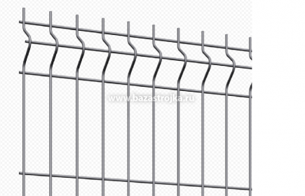 Панель 3D 3мм 1,23х2,5м яч. 235х60 RAL Zn