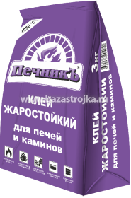 Клей жаростойкий для печей и каминов Печникъ 3кг